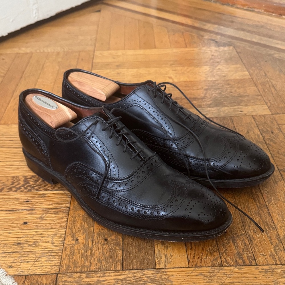 Allen Edmonds McAllister Wingtip Oxford Dress Shoe - Black - 10.5 D